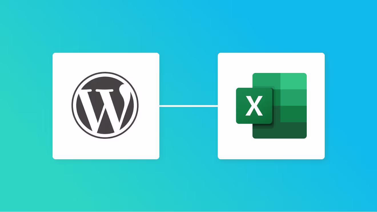 WordPressとMicrosoft Excelの連携イメージ