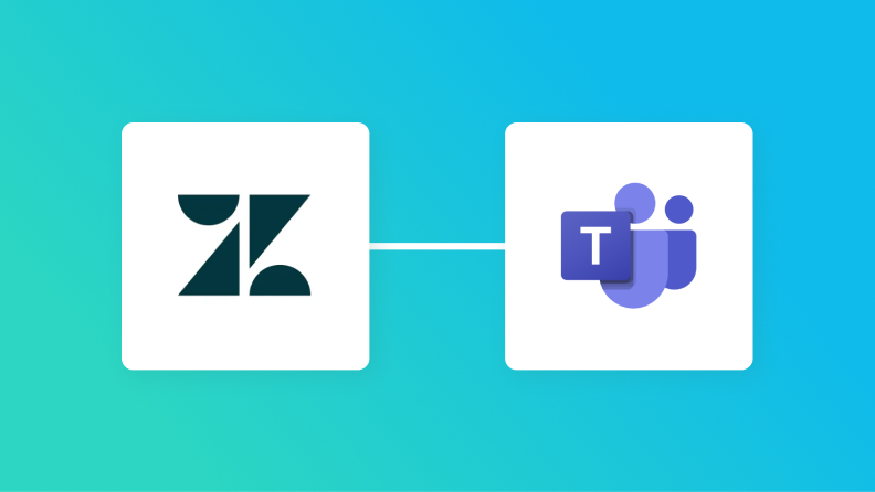 ZendeskとMicrosoft Teamsの連携イメージ
