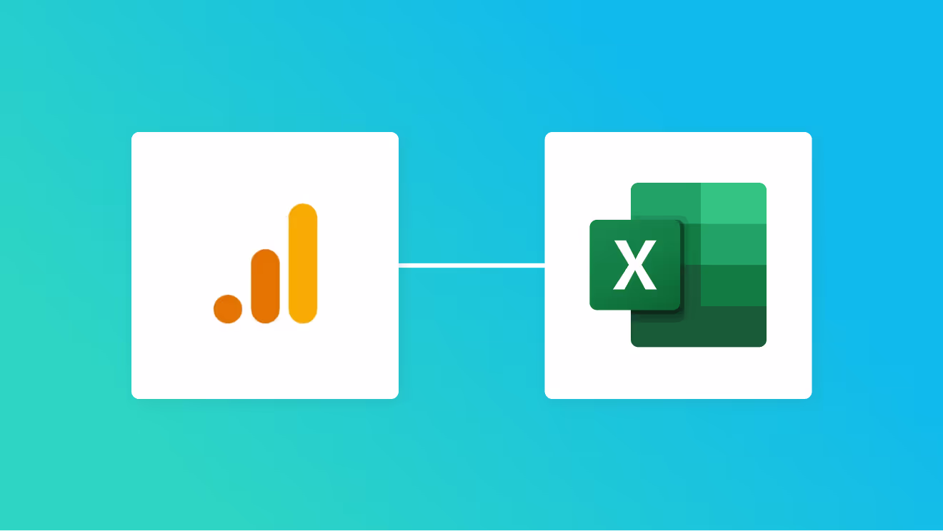 Google アナリティクスとMicrosoft Excelの連携イメージ