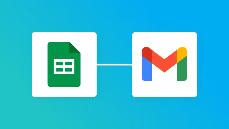 Google スプレッドシートとGmailの連携イメージ