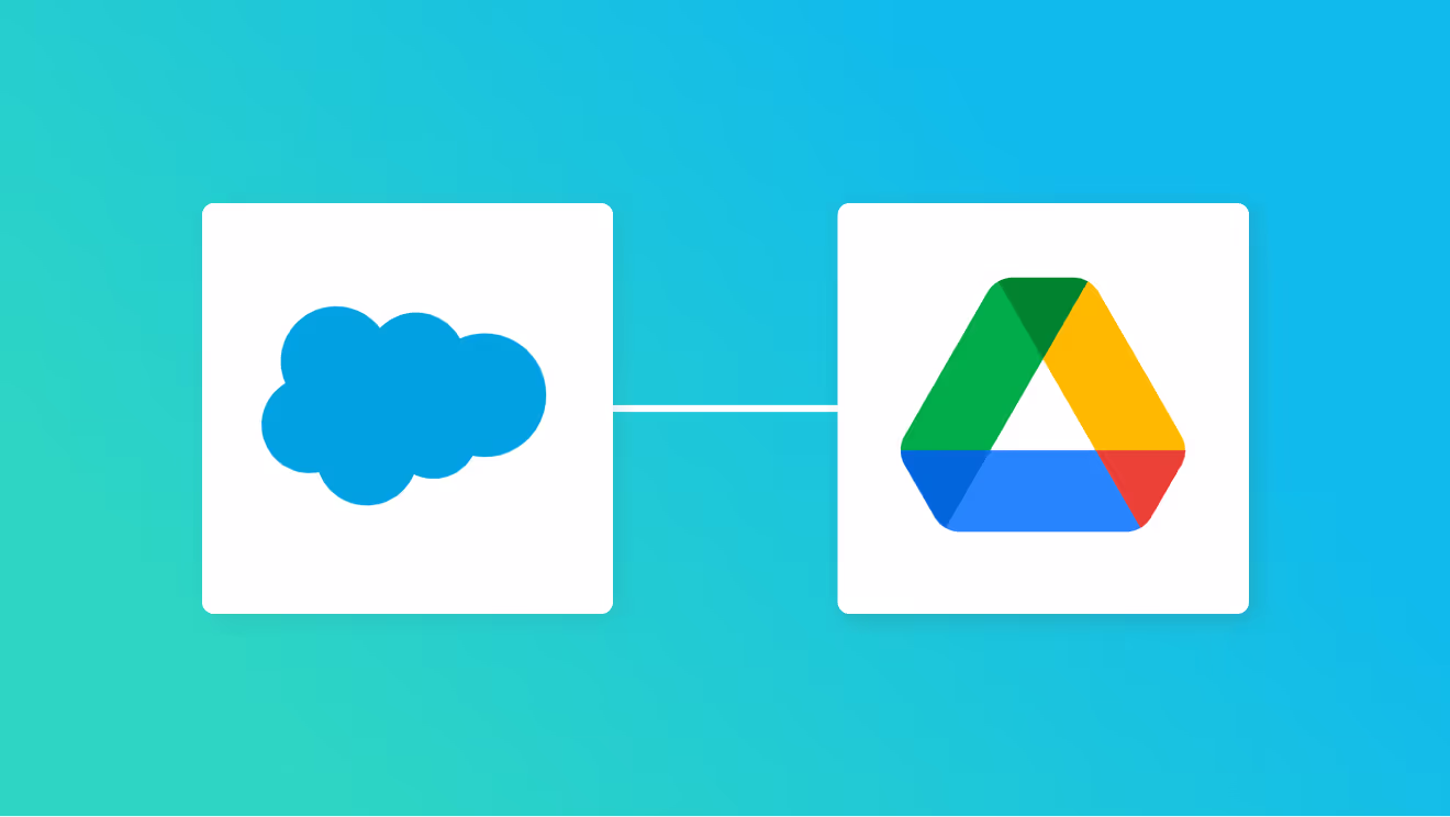 SalesforceとGoogle Driveの連携イメージ