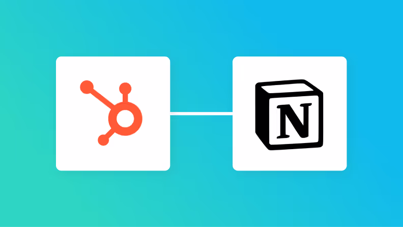 HubSpotとNotionの連携イメージ