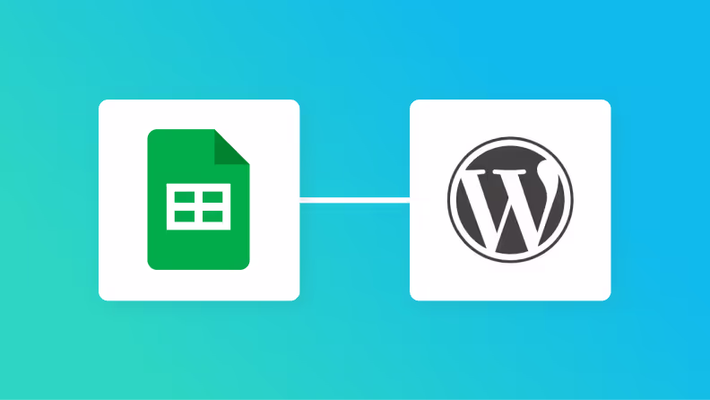 GoogleスプレッドシートとWordPressの連携イメージ