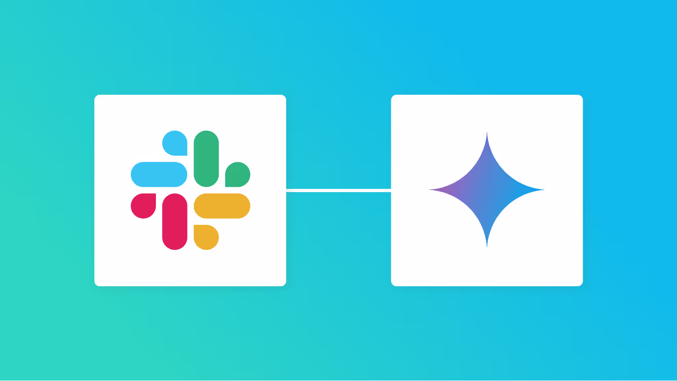 SlackとGeminiの連携イメージ