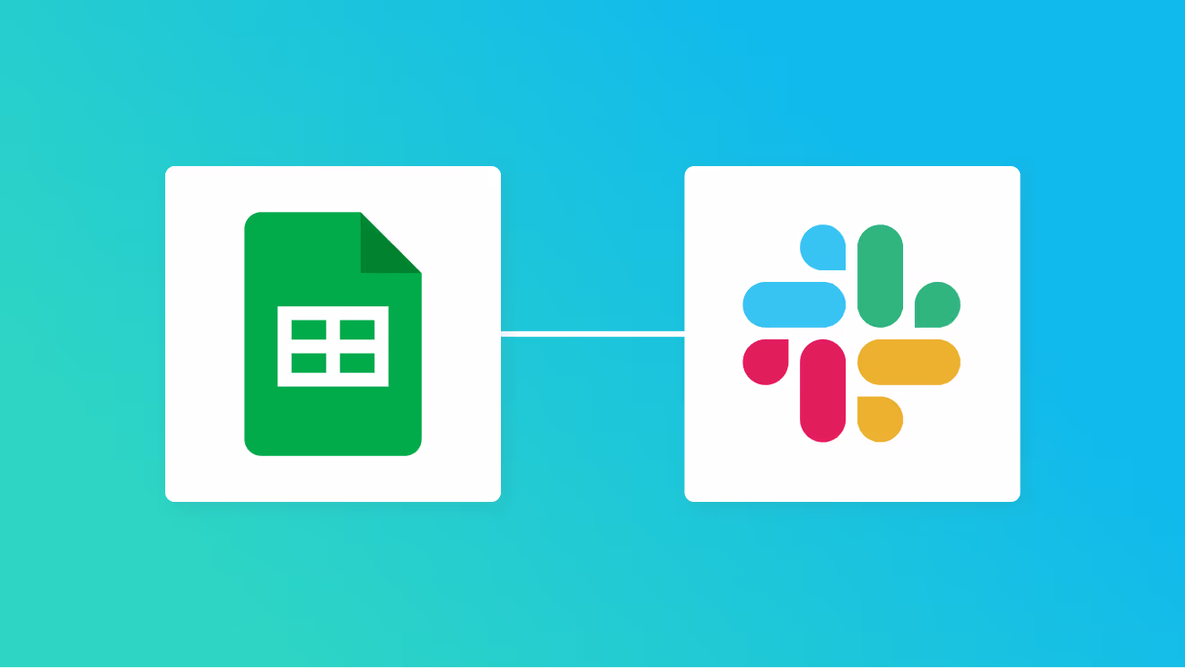 Google スプレッドシートとSlackの連携イメージ