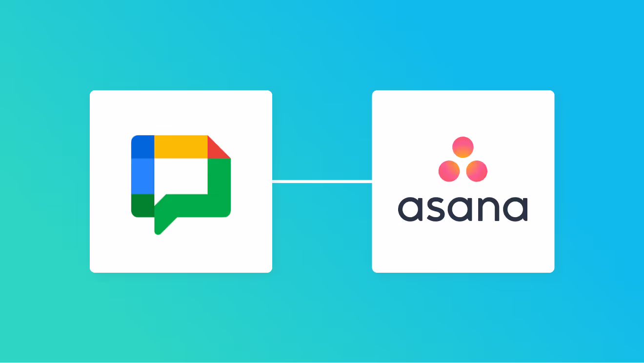Google ChatとAsanaの連携イメージ
