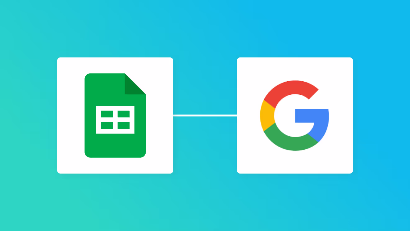 Google スプレッドシートとGoogle検索の連携イメージ