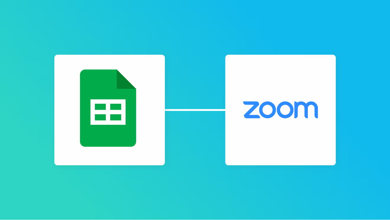 Google スプレッドシートとZoomの連携イメージ