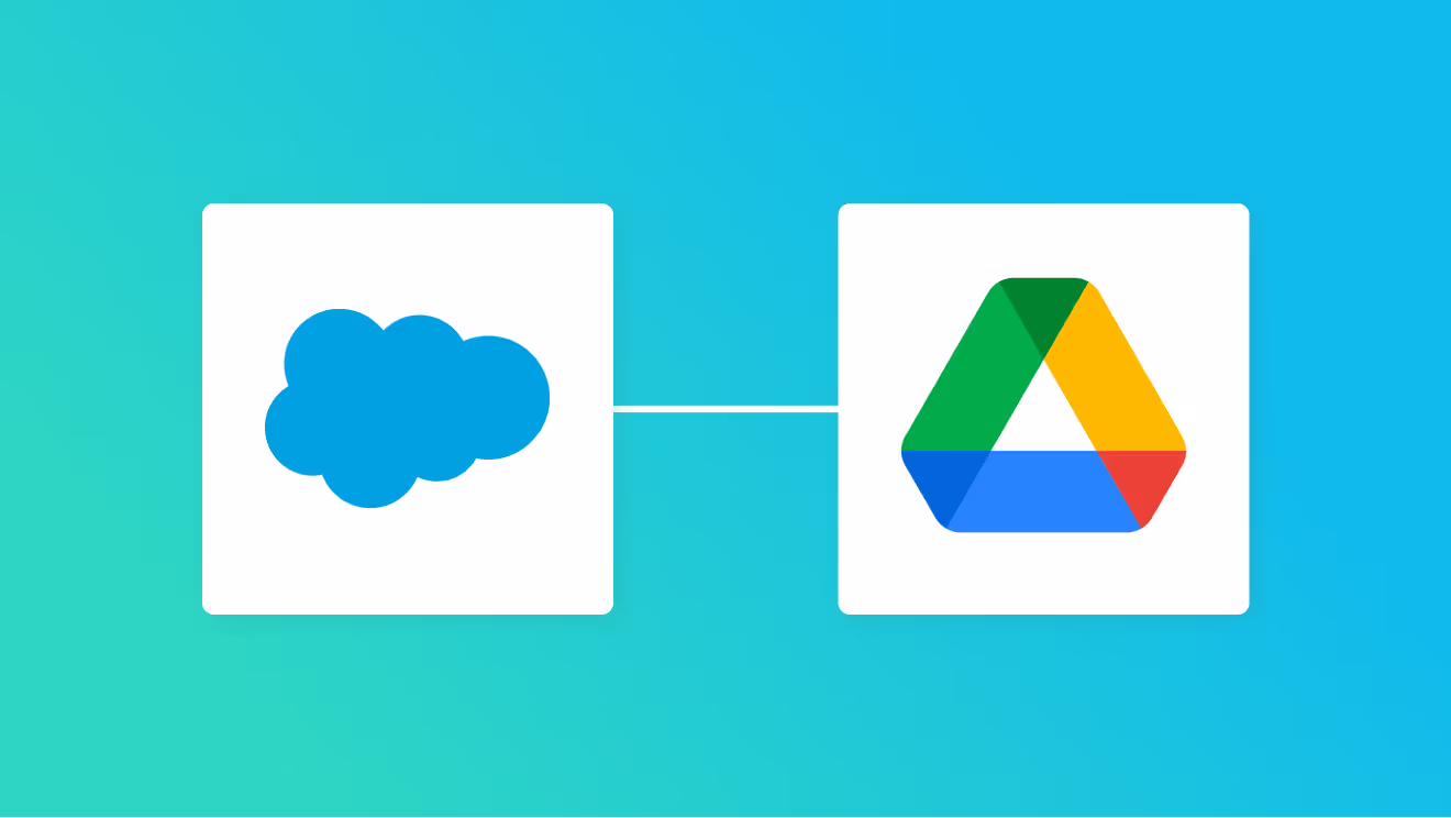SalesforceとGoogle Driveの連携イメージ