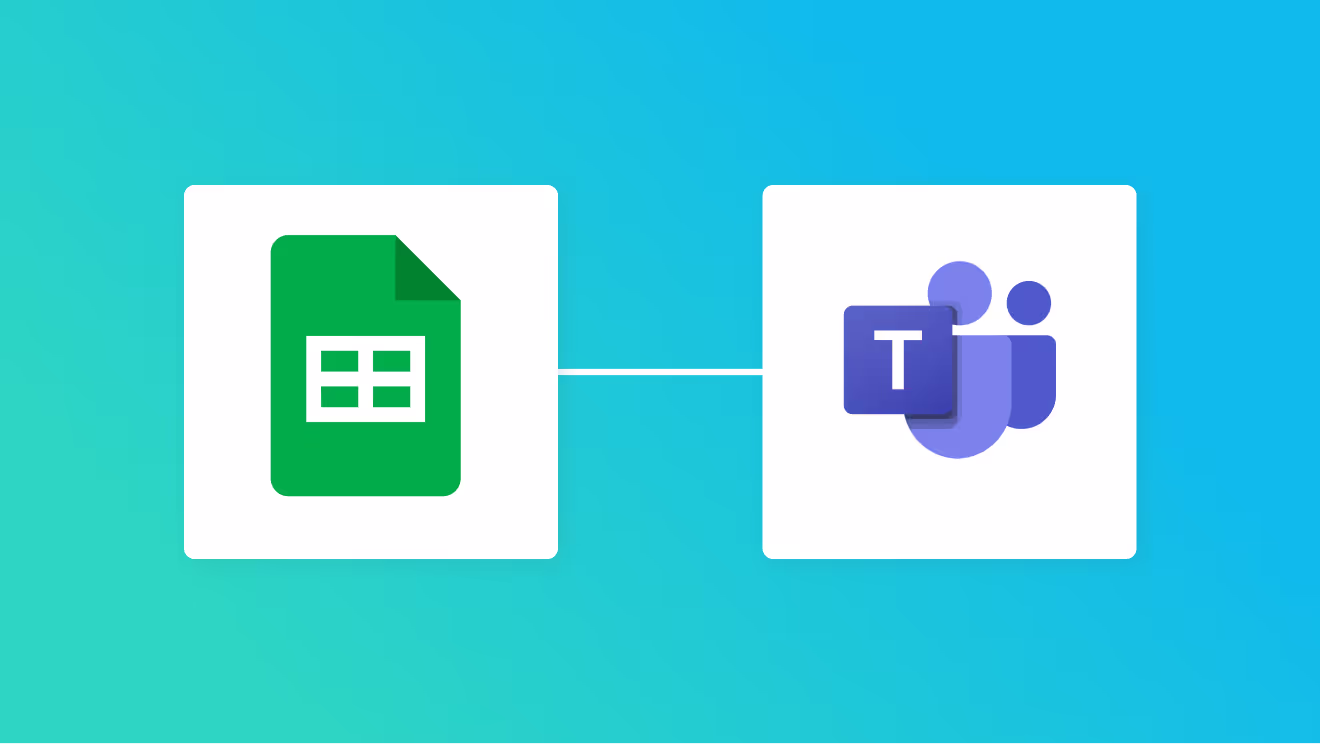 Google スプレッドシートとMicrosoft Teamsの連携イメージ