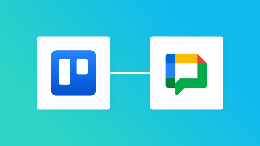 TrelloとGoogle Chatの連携イメージ