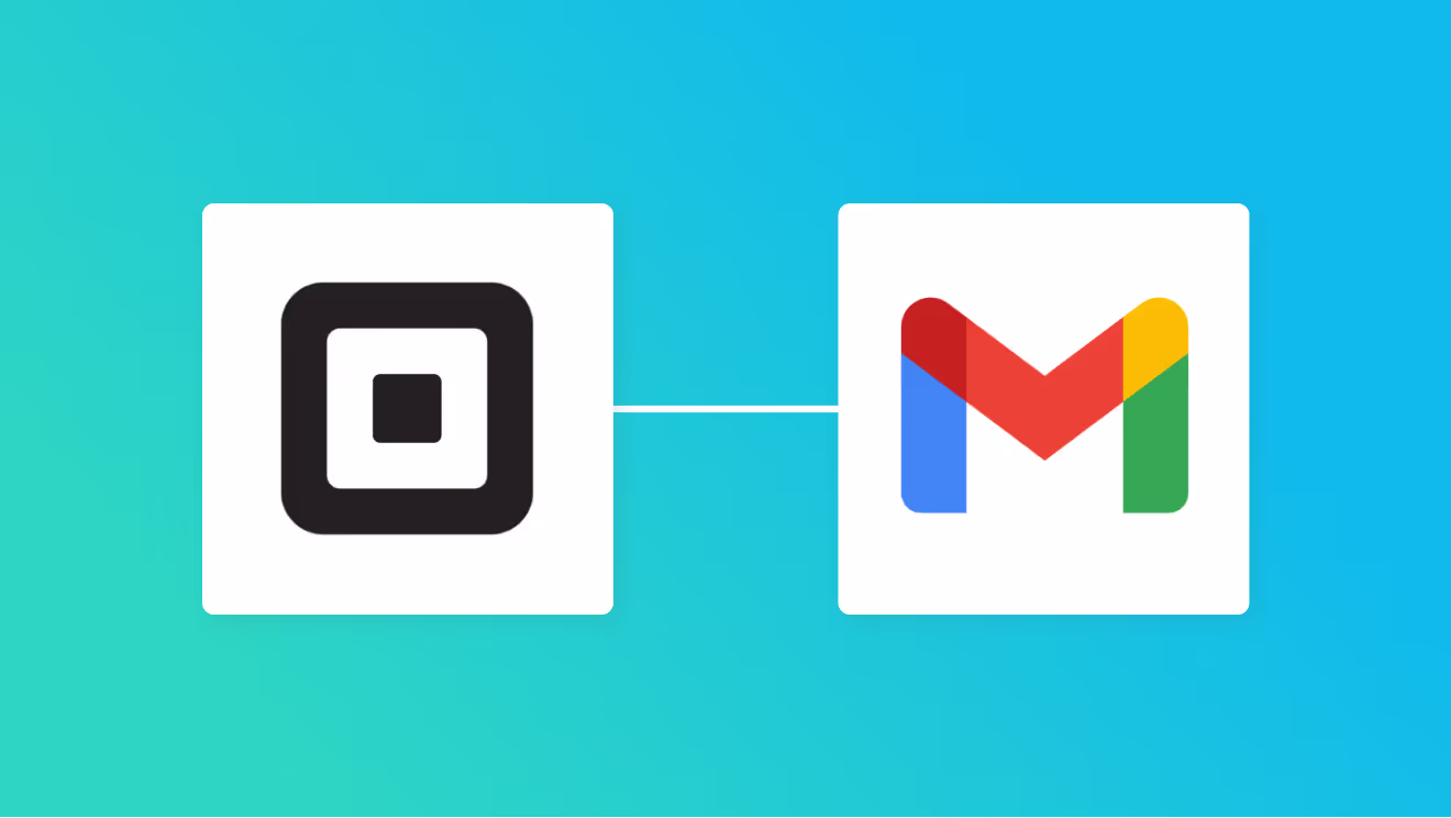 SquareとGmailの連携イメージ