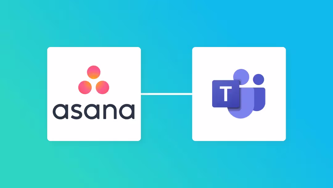 AsanaとMicrosoft Teamsの連携イメージ