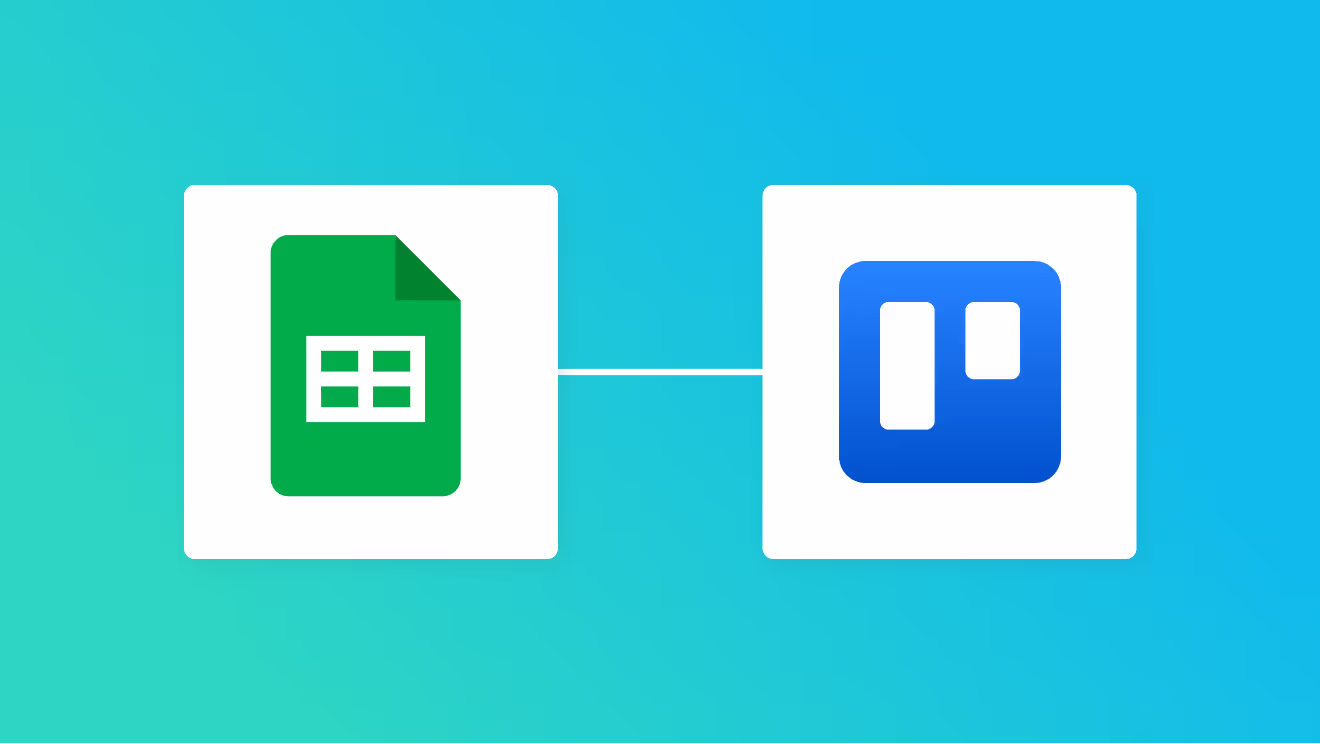 Google スプレッドシートとTrelloの連携イメージ