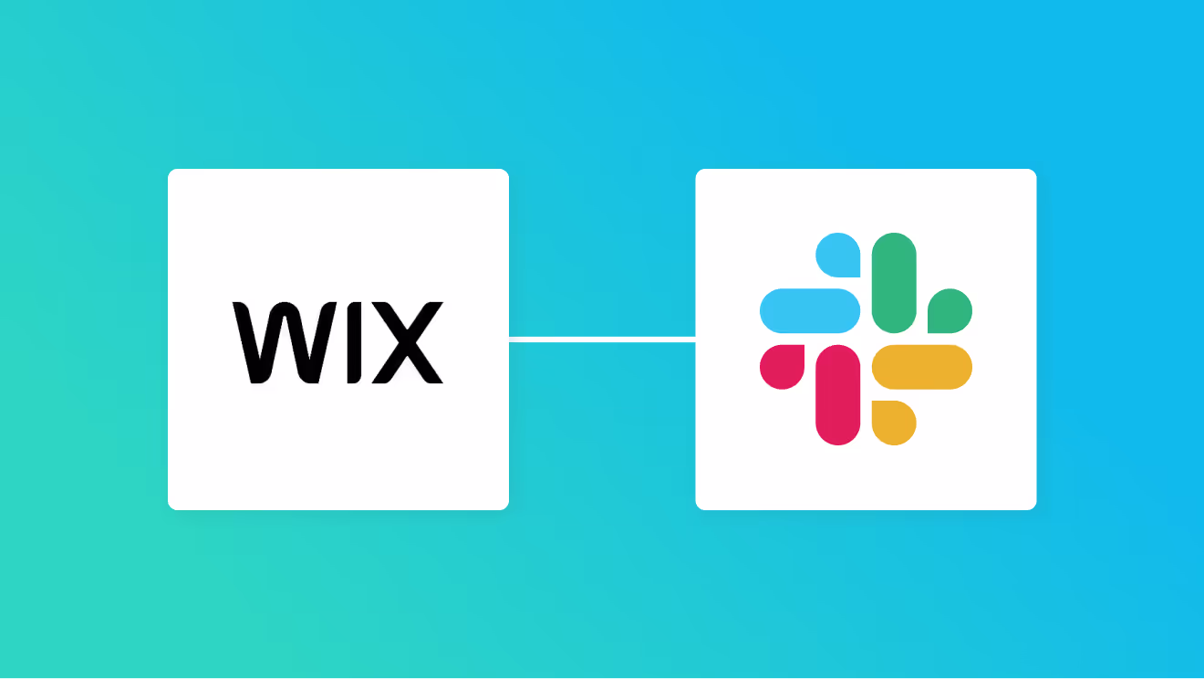 WixとSlackの連携イメージ