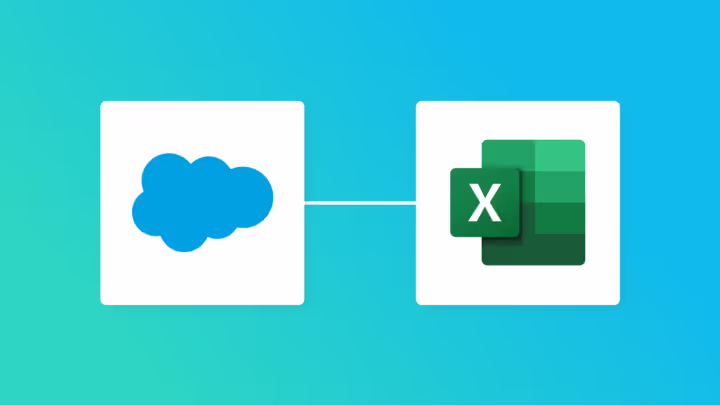 SalesforceとMicrosoft Excelの連携イメージ