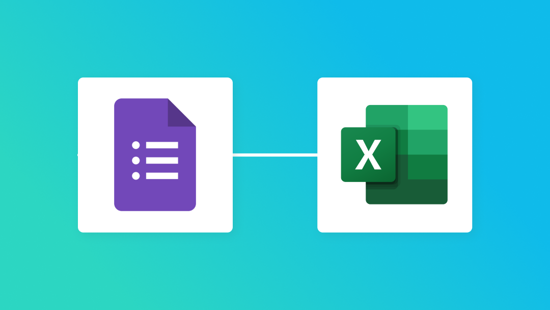 GoogleフォームとMicrosoft Excelの連携イメージ