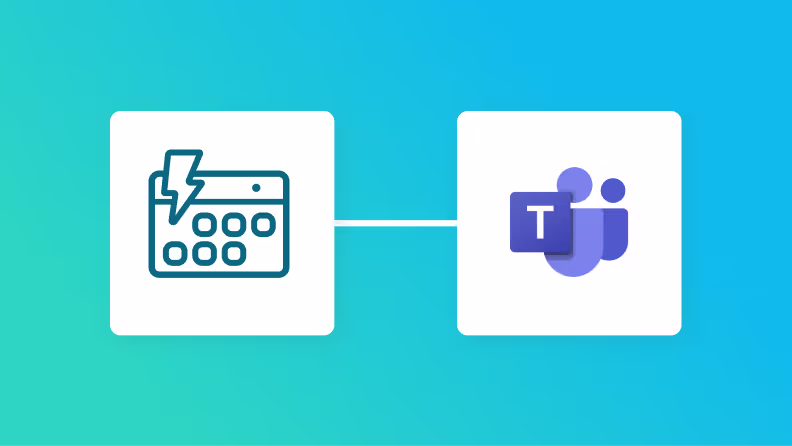 スケジュールトリガーとMicrosoft Teamsの連携イメージ